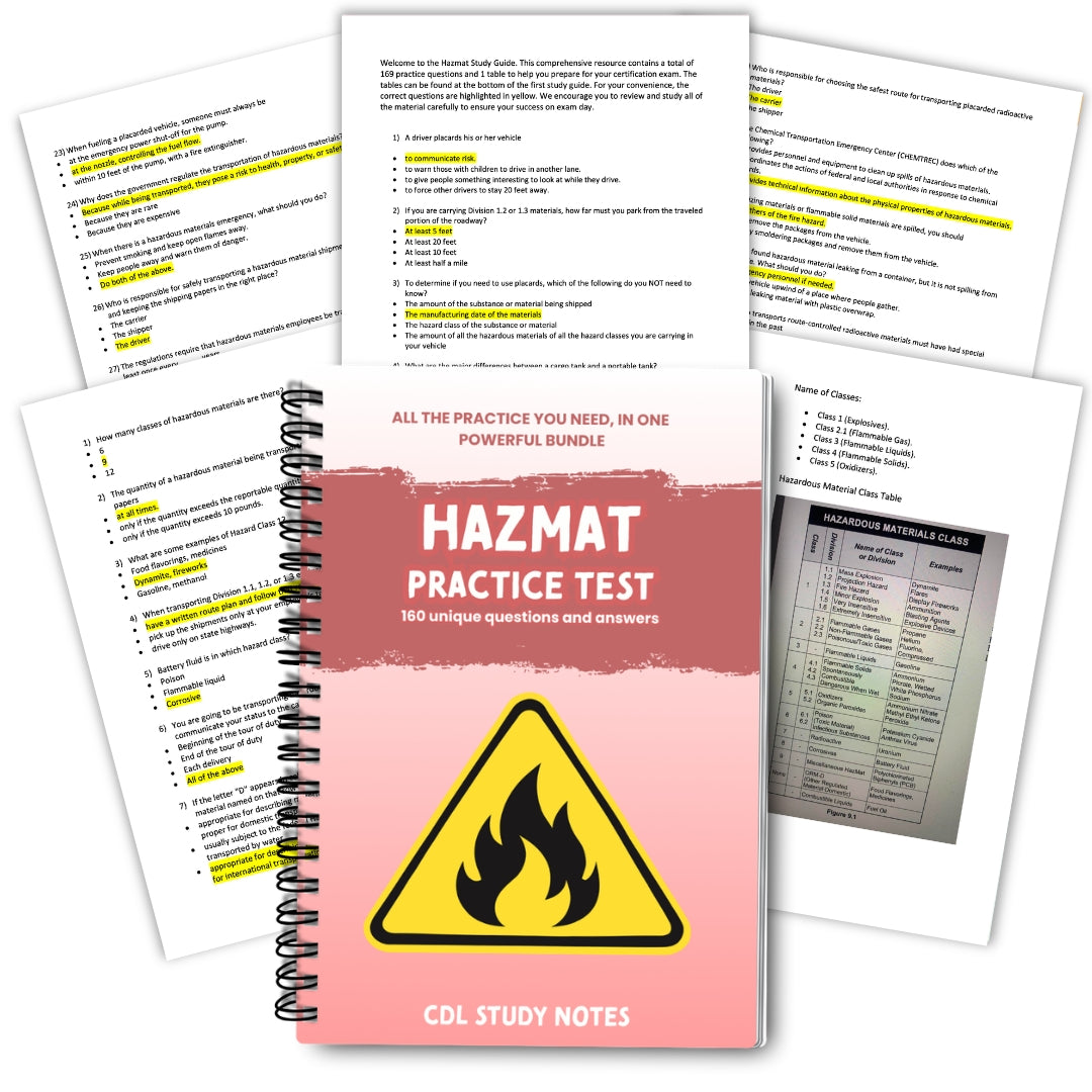 Hazmat Practice Test
